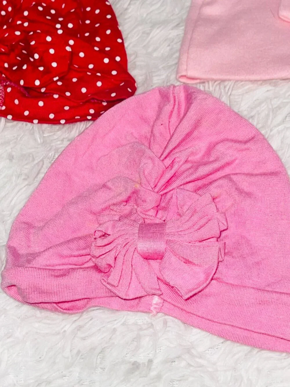 7 Baby Turban Head Bows Infants Hat Beanie Girls